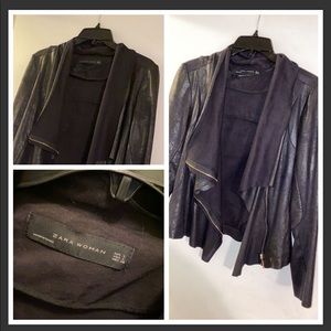 Black suede jacket- ZARA